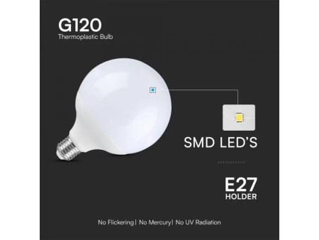 SKU 23884 VT-242 V-TAC Lampadina LED E27 22W 120LM/W G120 4000K