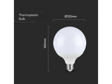 SKU 23885 VT-242 V-TAC Lampadina LED E27 22W 110LM/W G120 6500K