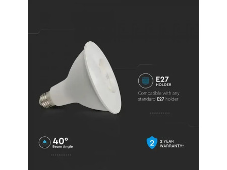 SKU 23892 VT-238 V-TAC Lampadina LED E27 12,8W PAR38 6500K
