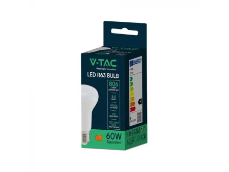 SKU 23897 VT-263 V-TAC Lampadina LED E27 8,5W R63 3000K