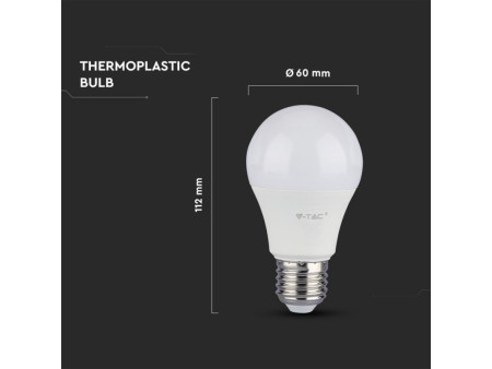 SKU 254 VT-285 V-TAC PRO Lampadina LED Chip Samsung E27 8,5W 120LM/W A60 6400K