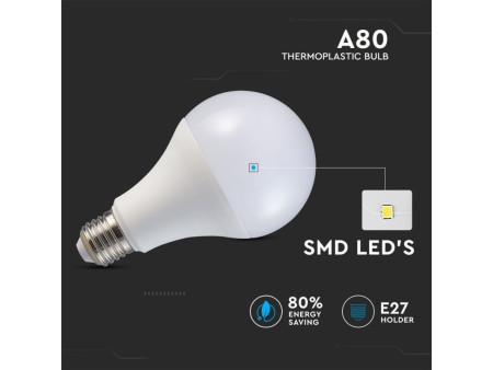 SKU 2711 VT-2220 V-TAC Lampadina LED E27 20W A80 4000K