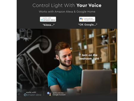 SKU 2753 VT-5117 V-TAC Lampadina LED E27 15W A60 Compatibile Google Home e Alexa con App V-Tac Smart RGB 3 in 1 Dimmerabile