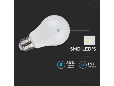 SKU 2765 VT-2211 V-TAC Lampadina LED E27 11W A60 con Sensore di Movimento e Crepuscolare 6400K
