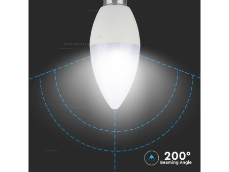 SKU 2770 VT-2214 V-TAC Lampadina LED E14 3,5W a Candela con Telecomando RGB + 4000K
