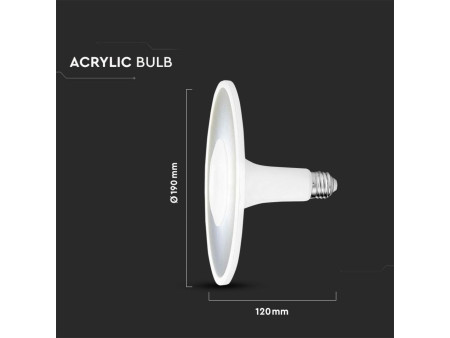 SKU 2783 VT-2311 V-TAC PRO Lampadina LED Chip Samsung E27 11W UFO Acrilico Plastica 6400K