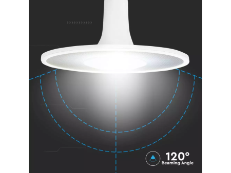 SKU 2786 VT-2318 V-TAC PRO Lampadina LED Chip Samsung E27 18W UFO Acrilico Plastica 6400K