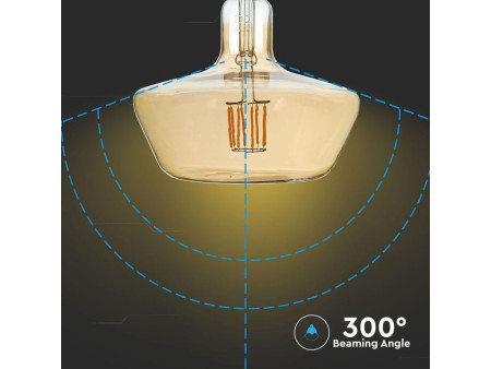 SKU 2790 VT-2308 V-TAC Lampadina LED E27 8W T180 Filamento Ambrata 2200K