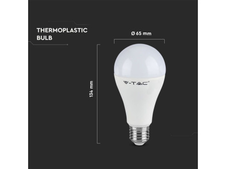 SKU 2812 VT-2315 V-TAC Lampadina LED E27 15W 160LM/W A65 3000K
