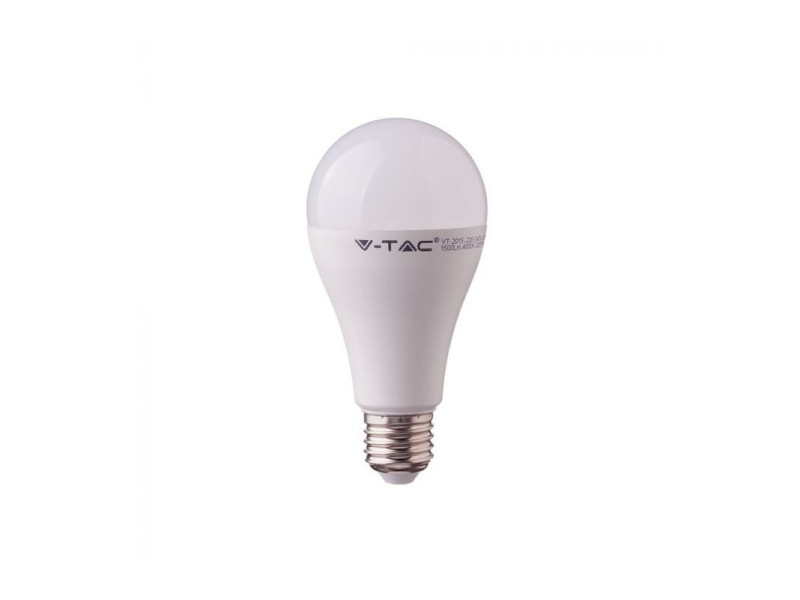 SKU 2820 VT-2015 V-TAC Lampadina LED E27 15W A65 4000K (Box 3 pezzi)