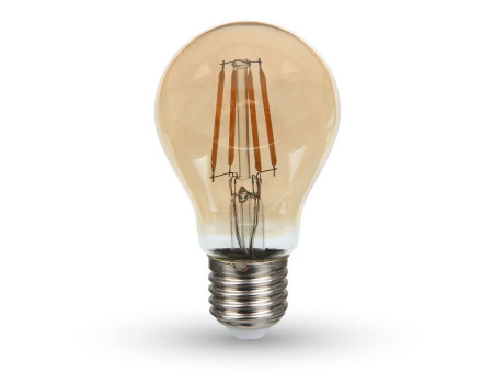SKU 282 VT-214 V-TAC PRO Lampadina LED Chip Samsung E27 4W A60 Filamento Ambrato 2200K