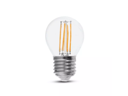 SKU 2851 VT-2386 V-TAC Lampadina LED E27 6W 130LM/W G45 Filamento 2700K