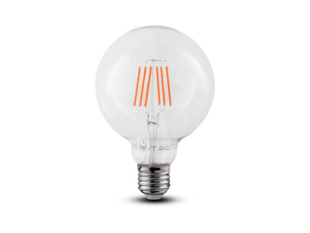 SKU 292 VT-287 V-TAC PRO Lampadina LED Chip Samsung E27 6W 130LM/W G125 Filamento 2700K