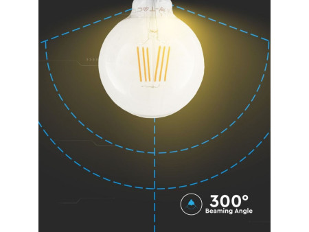 SKU 292 VT-287 V-TAC PRO Lampadina LED Chip Samsung E27 6W 130LM/W G125 Filamento 2700K
