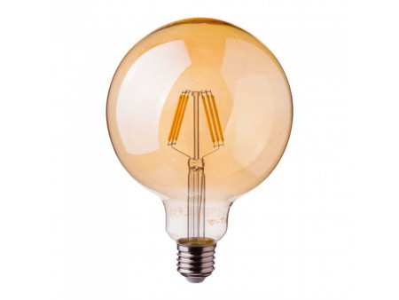 SKU 293 VT-296 V-TAC PRO Lampadina LED Chip Samsung E27 6W G95 Filamento Ambrato 2200K