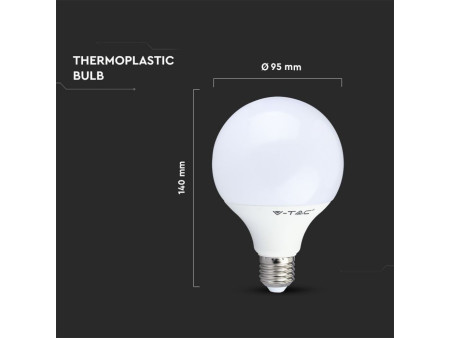 SKU 4277 VT-1893 V-TAC Lampadina LED E27 10W G95 4000K