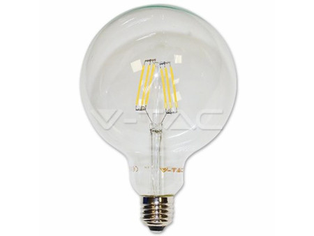 SKU 4304 VT-1983 V-TAC Lampadina LED E27 6W G125 Filamento 2700K