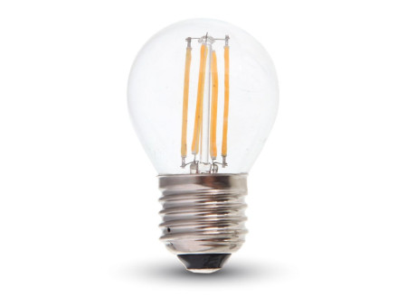 SKU 4428 VT-1980 V-TAC Lampadina LED E27 4W 100LM/W G45 Filamento 6400K