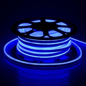 24V LUCE BLU Neon Flex 8W/m 120 LED/m Bobina 10m  IP65