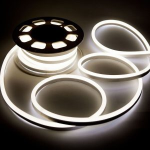 24V LUCE 6400K Neon Flex 8W/m 120 LED/m Bobina 10m IP65