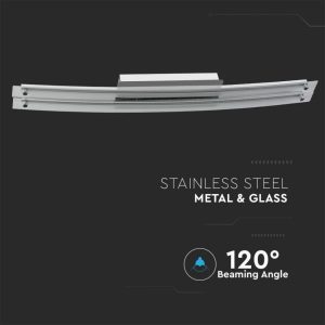 SKU 3899 VT-7038 V-TAC Lampada LED da Specchio 36W Colore Cromato con Vetro Ricurvo 4000K IP20 L: 985mm*2