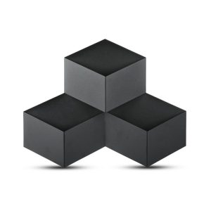 SKU 8223 VT-709  V-TAC Lampada LED da Muro Squadrata a Forme Sovrapposte 9W Colore Nero 3000K IP20