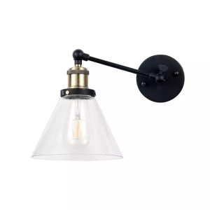 SKU 3862 VT-7143  V-TAC Lampada LED da Muro con Campana in Vetro Portalampada E27 (Max 60W) d: 185mm IP20