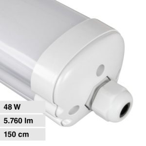 LUCE 6500K   48W 120LM/W G-Series 150cm Plafoniera LED Impermeabile   IP65