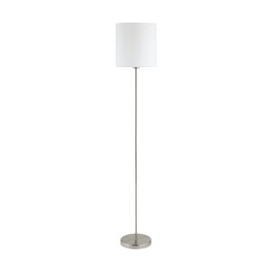 SKU 95164 PIANTANA struttura metallo struttura nickel opaco Materiale diffusore tessuto Colore diffusore bianco