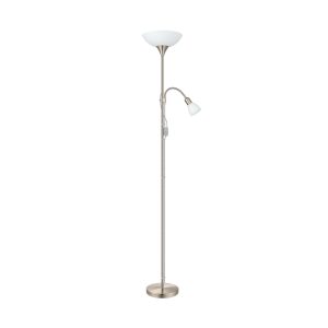 SKU 82842 PIANTANA  Materiale struttura:	metallo Colore struttura nickel opaco Materiale diffusore	plastica vetro