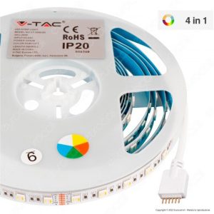 24V 3in1+RGB IP20 Strip LED SMD5050 24W/m 5m 60LED/m  12mm