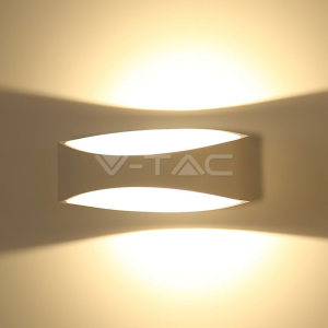 SKU 8208 VT-705  V-TAC Lampada LED da Muro Arrotondata 5W 110LM/W Colore Bianco 3000K IP20