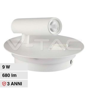LUCE 3000K CALDA SKU 211489 V-TAC Applique  per Lettura con 2 LED 3W e 6W
