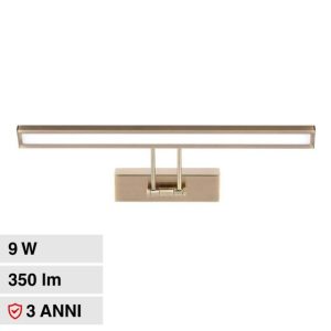 LUCE 4000K NATURALE SKU 213901  V-TAC Lampada LED da Specchio 8W Colore Oro