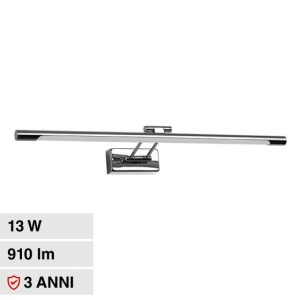 LUCE 4000K NATURALE  SKU 213895  V-TAC Lampada LED da Specchio da 12W 64cm Finiture Cromate