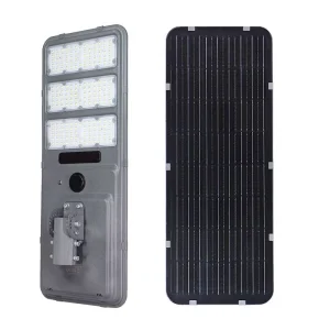 600W LUCE  6500K  CON PANNELLO SOLARE E SENSORE DI MOVIMENTO ARMATURA STRADALE LED