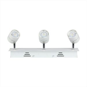 SKU 3619 VT-790 V-TAC Portafaretto LED da Incasso 3*GU10 Colore Bianco Orientabile