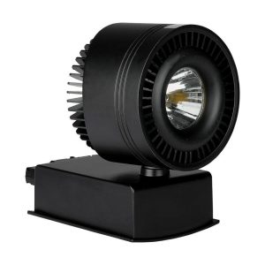 33W LUCE 5000K BIANCA SKU 1235   VT-4535  V-TAC Faretto LED COB da Binario  Colore Nero  CRI95
