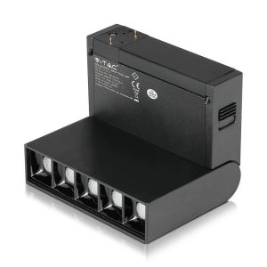 SKU 7962 10W LUCE 3000K CALDA VT-4210 V-TAC Faretto LED SMD Lineare da Binario Magnetico Regolabile 5x 2W 24V UGR19 IP20 CRI 90