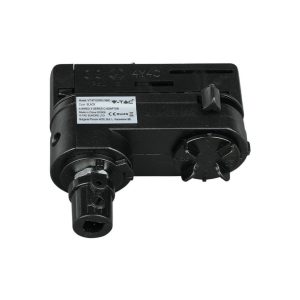 SKU 3660  V-TAC Adattatore per Binario Trifase per Connessione 220V Colore Nero