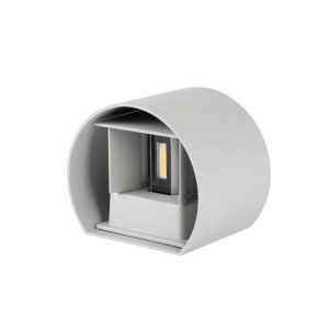 SKU 7092 VT-756 Lampada LED da Muro Arrotondata Doppio LED COB 6W 110LM/W Fascio Luminoso Regolabile 4000K IP65