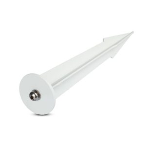 SKU 7537 VT-854  V-TAC Picchetto in Alluminio per Fari LED Colore Bianco d: 60mm H:265mm