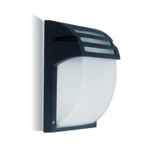 SKU 7076 VT-754 V-TAC Lampada LED da Muro con Portalampada E27 (Max 60W) Colore Nero Vetro Satinato IP44