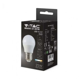 3.7W LUCE  3000K CALDA SKU 214160 V-TAC Lampadina LED E27