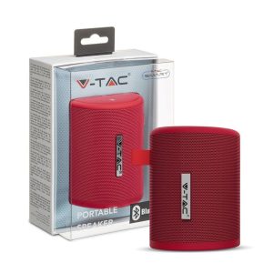 4W Speaker Bluetooth Portatile  con Microfono e Slot per Scheda TF Batteria da 1500mAh Colore Rosso
