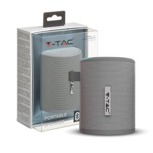 4W   Speaker Bluetooth Portatile con Microfono e Slot per Scheda TF Batteria da 1500mAh Colore Grigio