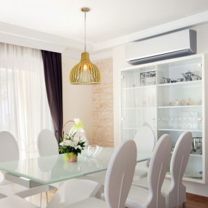 SKU 40501 VT-3450 V-TAC Lampadario LED in Legno con Portalampada E27  Cappuccio Cromato e Paralume a Imbuto  1mt Cavo