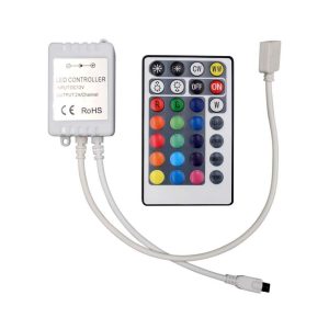 Controller per Strip LED 3in1+RGB con Telecomando 28 Tasti a Infrarossi