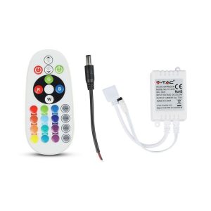 Controller per Strip LED RGB con Telecomando 24 Tasti a Infrarossi