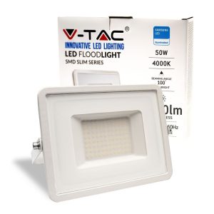 SKU 21409 VT-50 V-TAC PRO Faro LED SMD Chip Samsung 50W Colore Bianco 3000K IP65